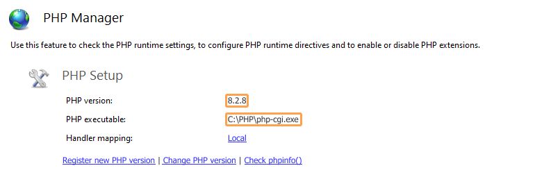 New PHP version