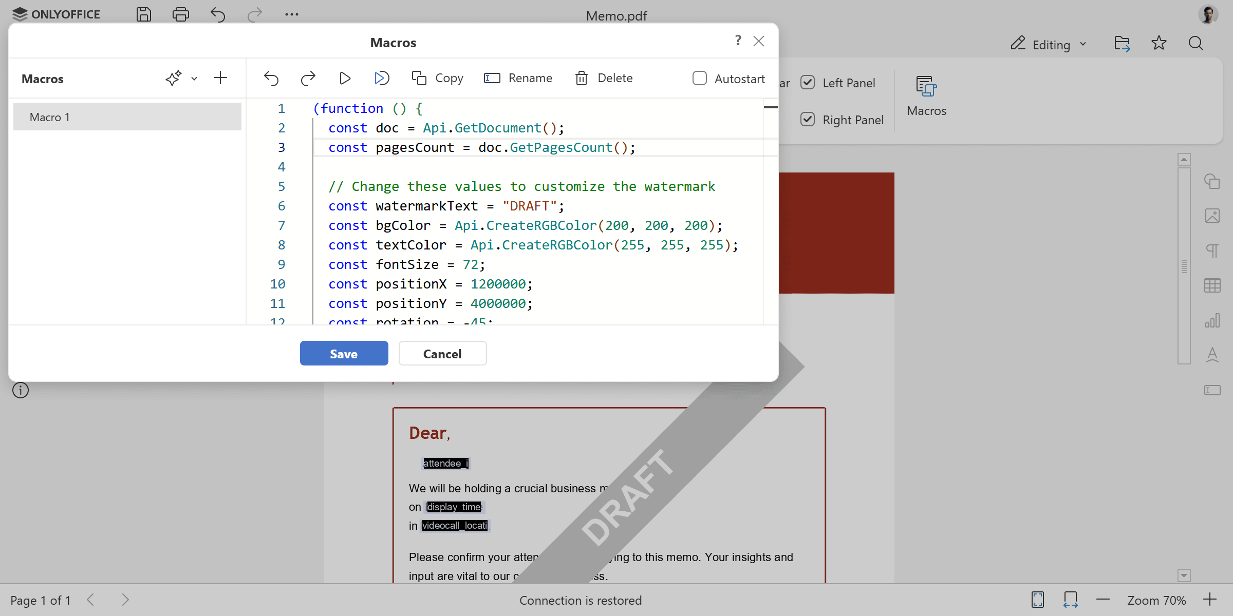 Add Watermark To All Pages