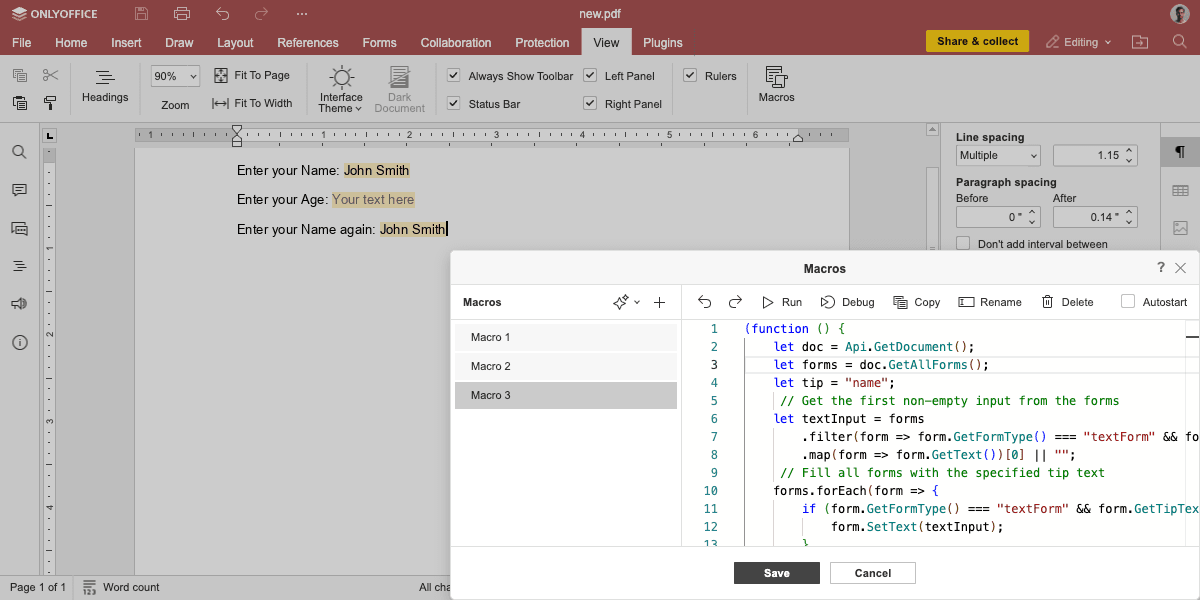 AutofillFields