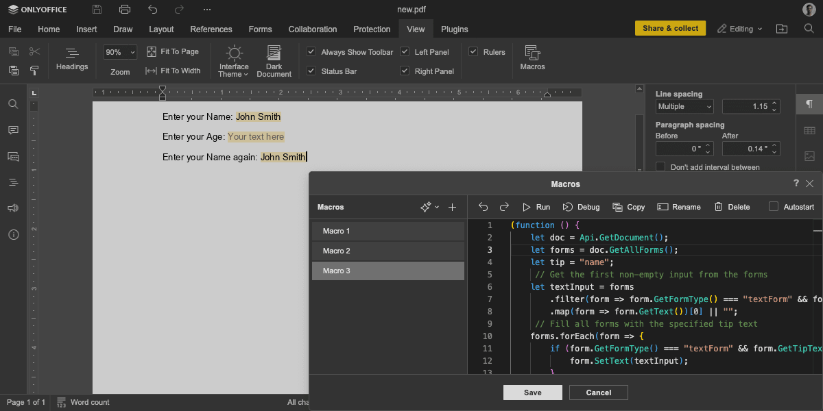 AutofillFields