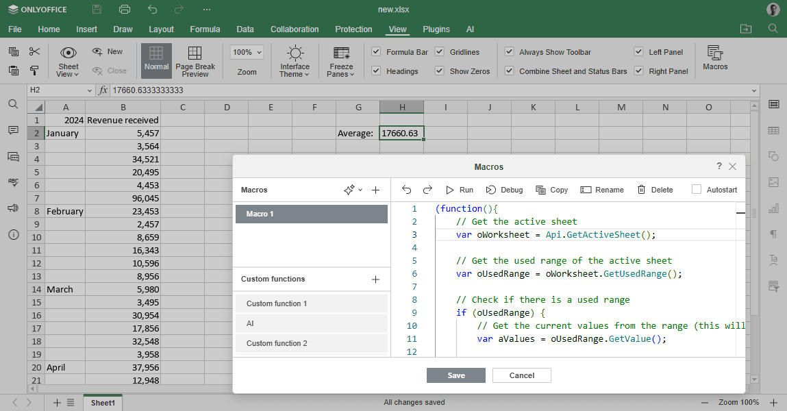 Convert formulas into values
