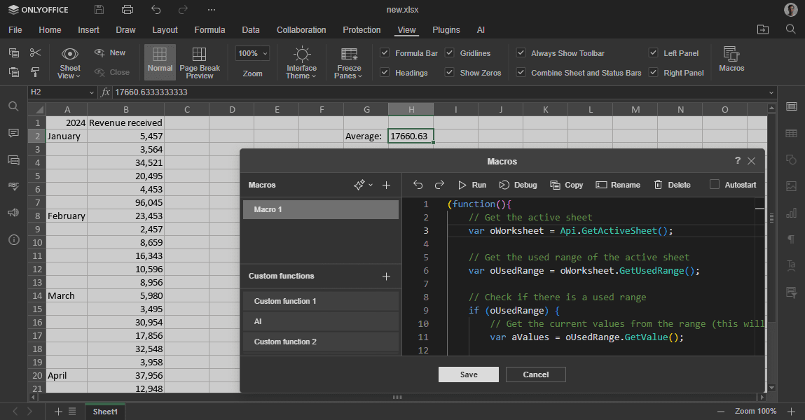 Convert formulas into values