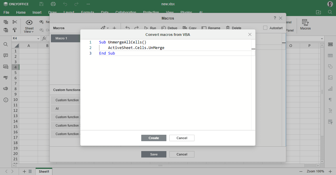 Convert VBA