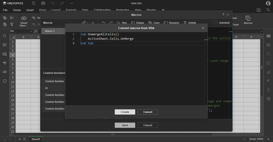 Convert VBA