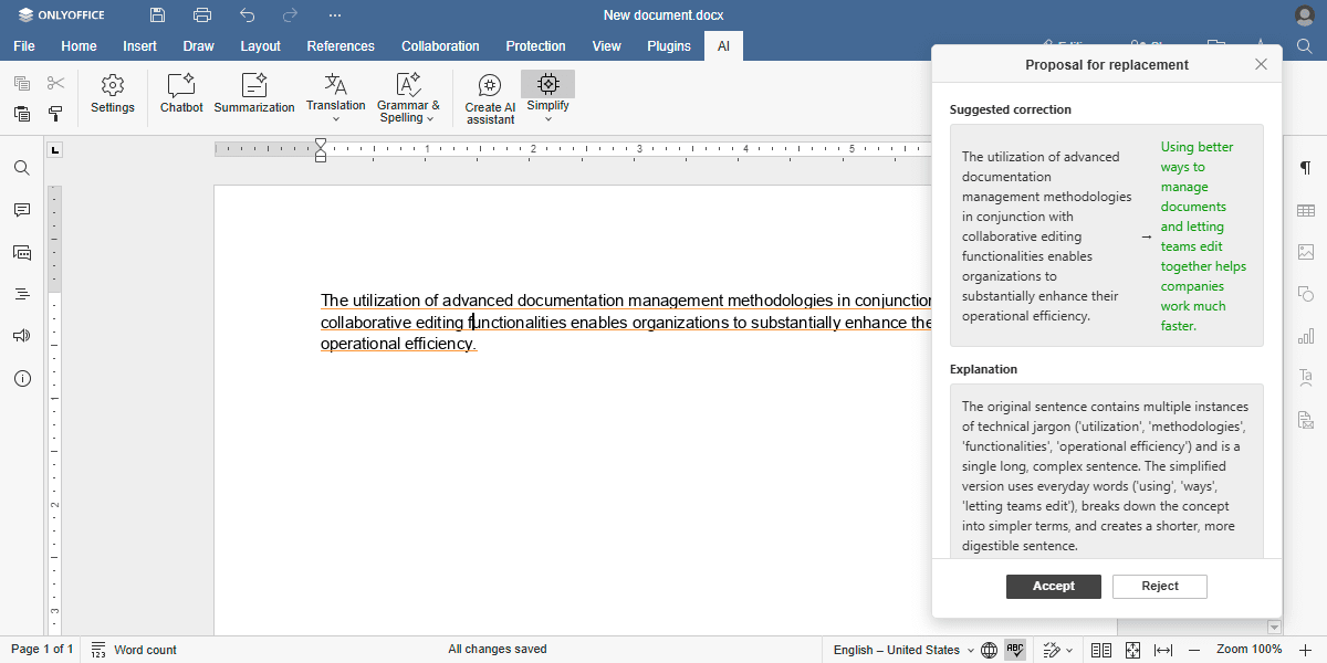 Simplify assistant example