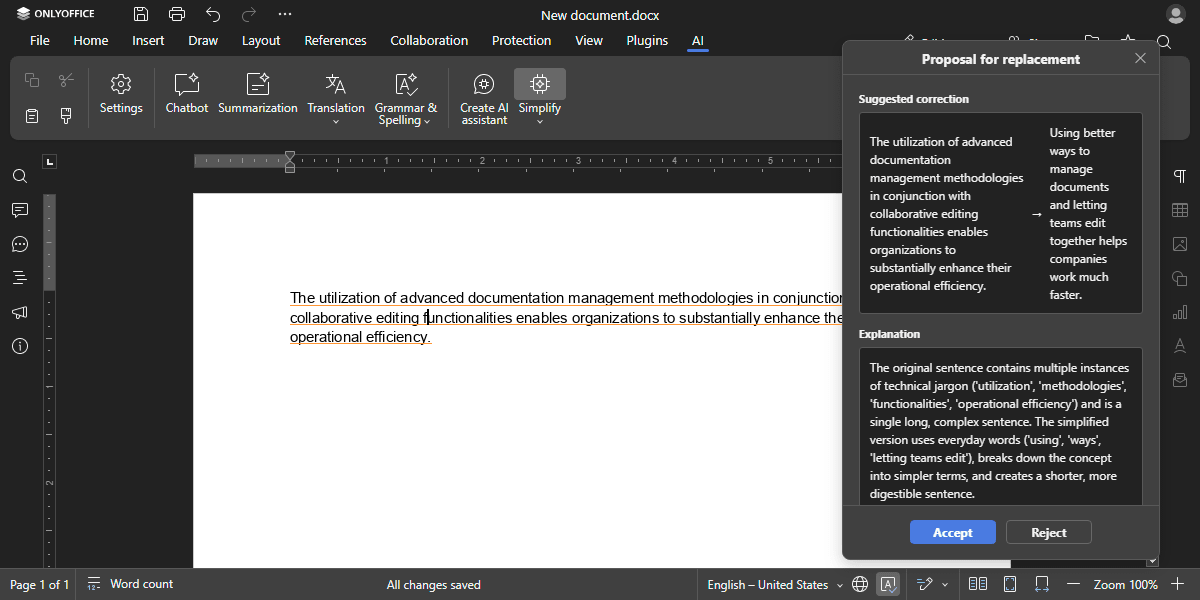 Simplify assistant example