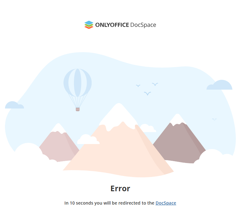 Error page