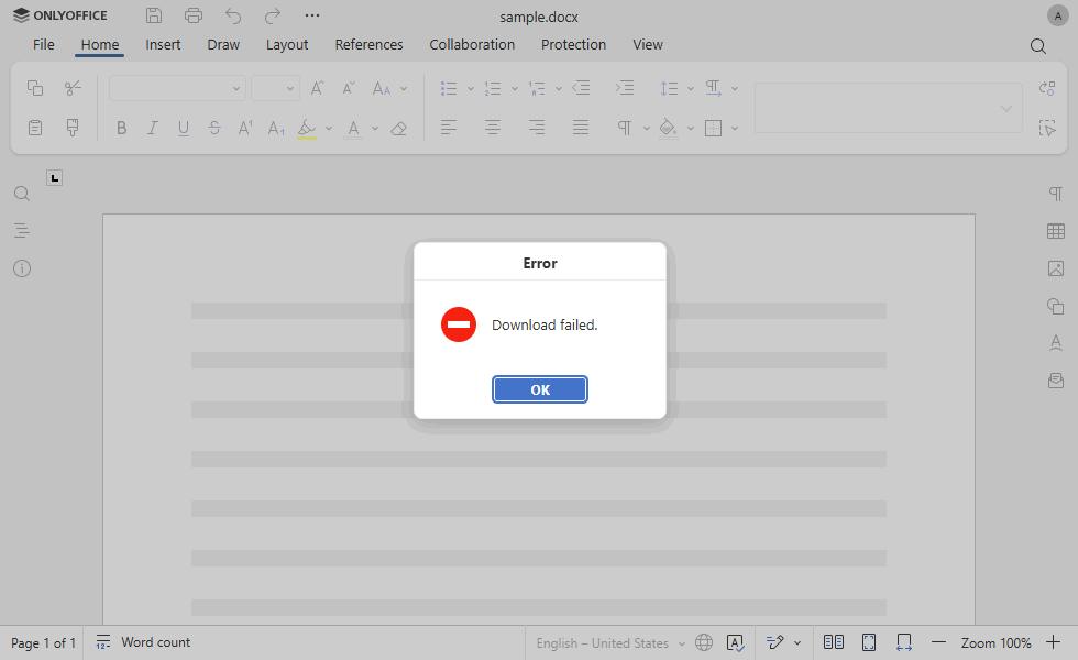 Download failed