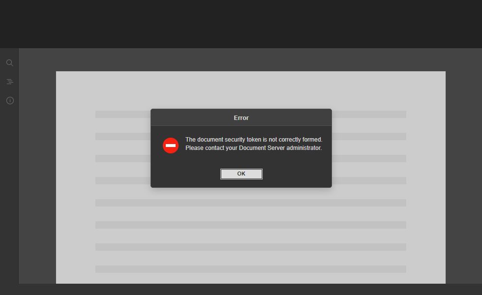Invalid token