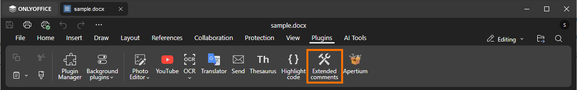 Extended comments