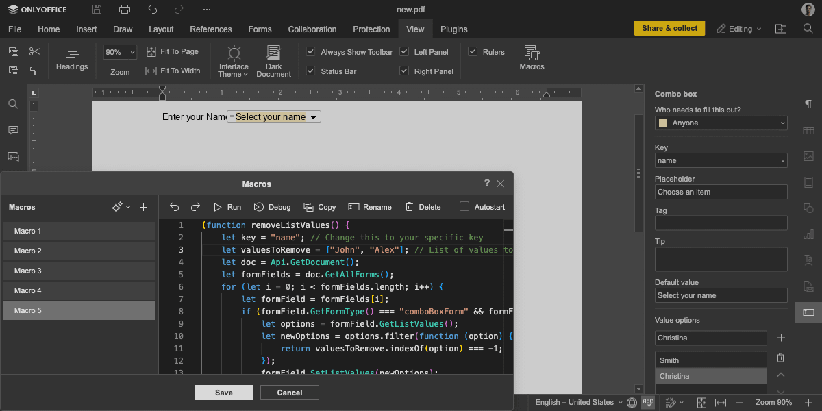 ModifyListValues