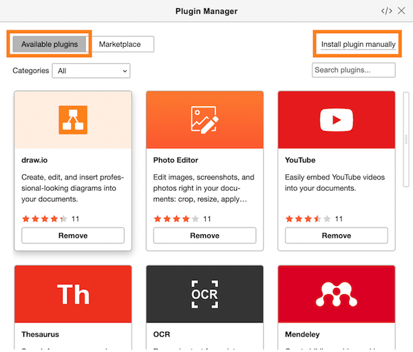 Install plugin manually