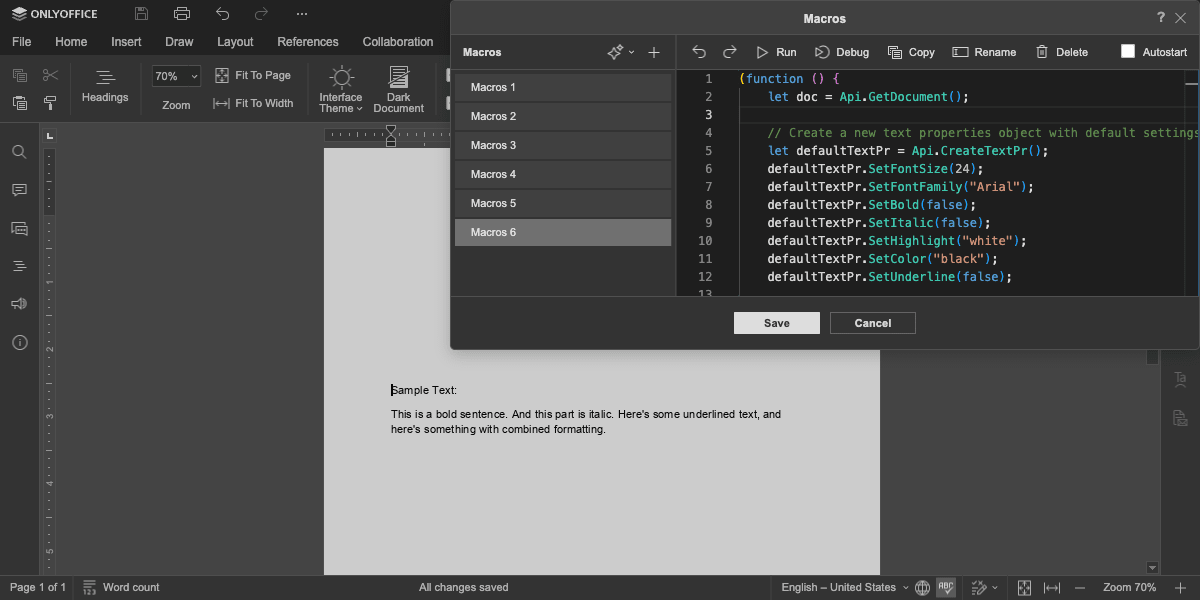 ResetTextProperties