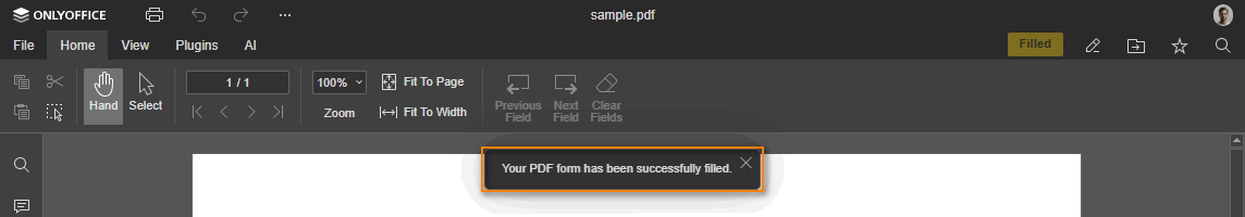 Submit button