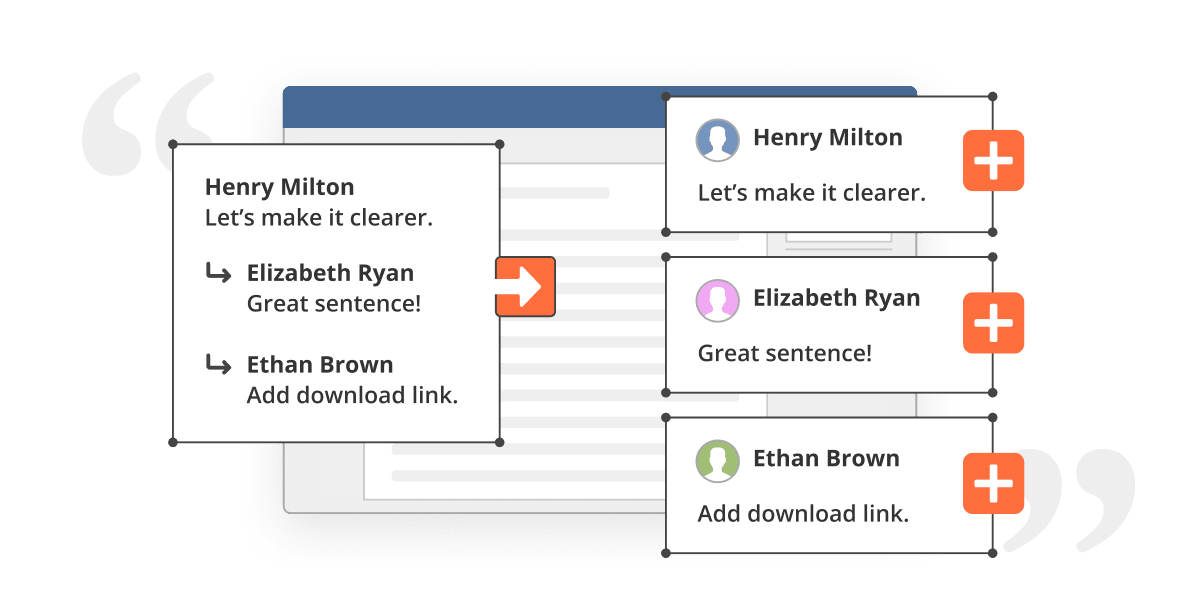 Working with comments
