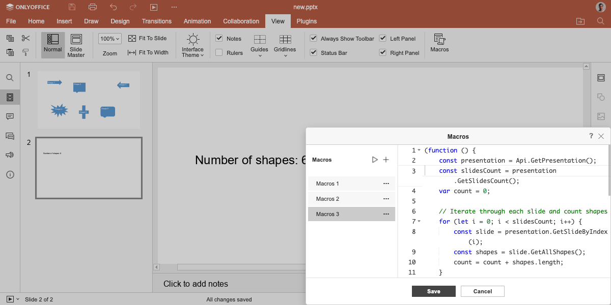 CountNumberOfShapes