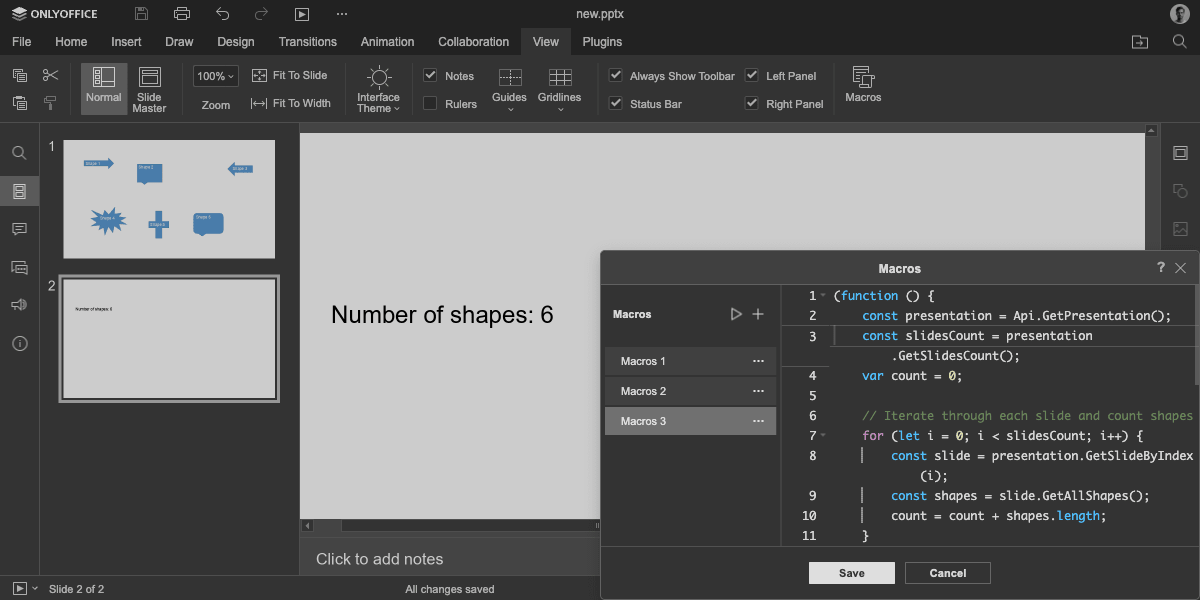 CountNumberOfShapes