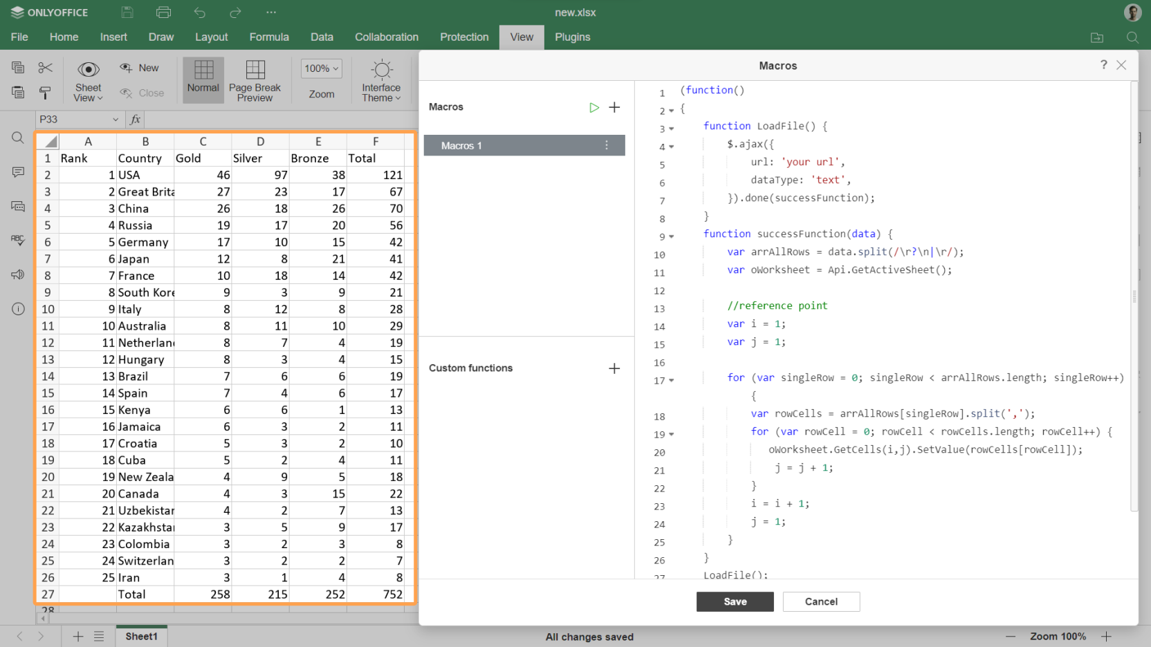 Import CSV/text data