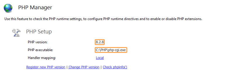 New PHP version