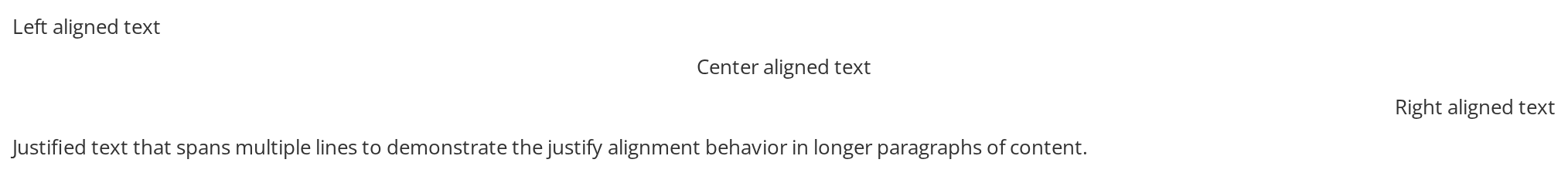 Text Alignment