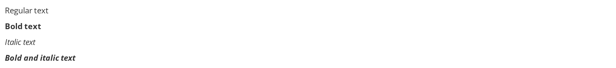 Text Styles